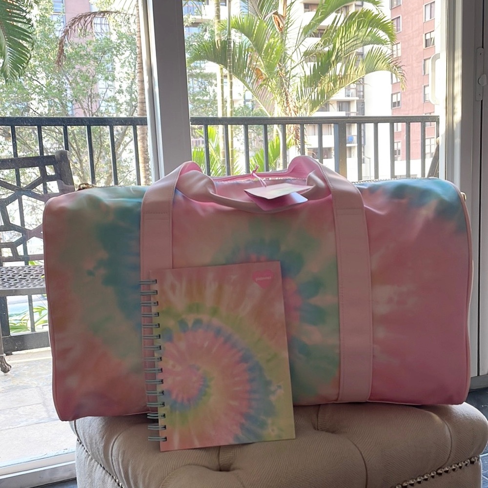 NWT Stoney Clover Ln x Target Tie Dye Duffel Bag and Tie Dye Planner